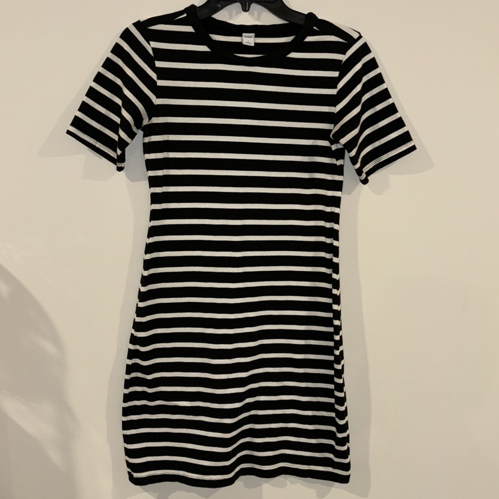 OLD NAVY Striped Comfort Soft T-shirt Dress Size S - Picture 2 of 8